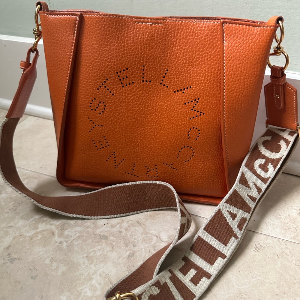 Stella McCartney Vibrant Orange Shoulder Bag